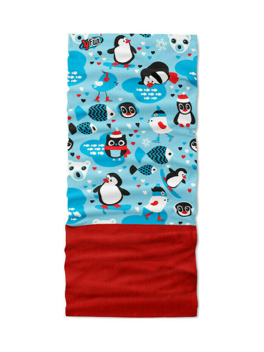 4Fun Polartec Winter Penguin Kid 4FUN_006 Sport Neckwarmer Blue