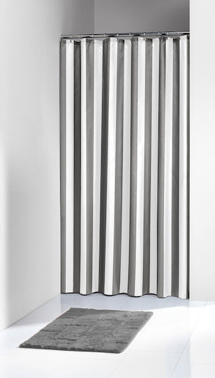 Sealskin Linje Κουρτίνα Μπάνιου Υφασμάτινη 180x200 cm Γκρι