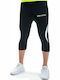 Givova Running Pinocchietto LR02-BLK Mens Sports Leggings Compression Capri Black