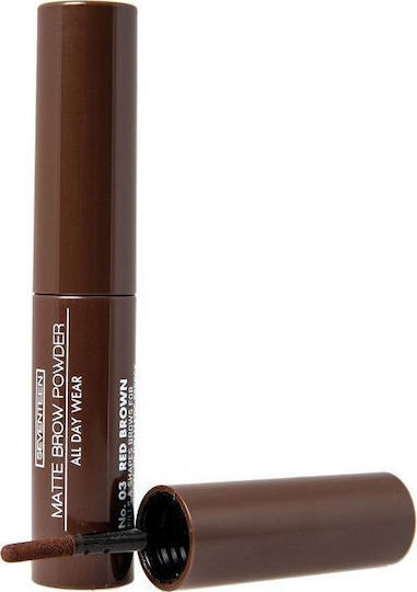 Seventeen All Day Wear Matte Σκιά για Φρύδια 03 Red Brown 1gr