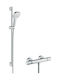 Hansgrohe Croma Select E Στήλη Ντουζ με Μπαταρία 95.9cm Ασημί
