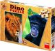 Kids Puzzle Chimpanzee - Lion 77pcs Dino