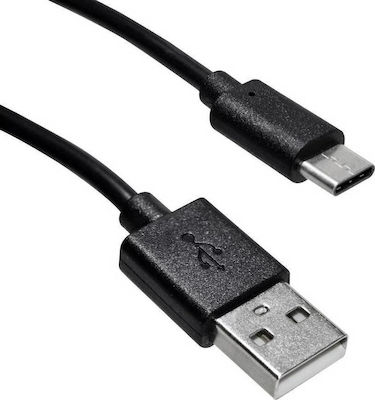 USB 2.0 Cable USB-C male - USB-A male Black 1.5m