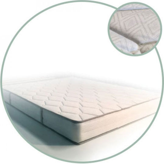 Achaia Strom Economy Orthopedic Doppel Orthopädisch Matratze 140x200x19cm mit Aloe Vera