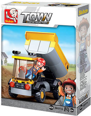 Sluban Tocuri Town Small Dump Truck pentru 6+ ani 83buc M38-B0377A