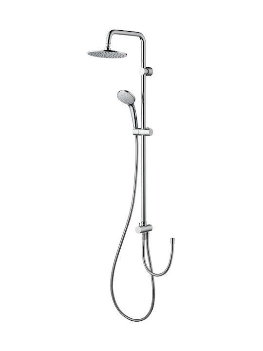 Ideal Standard Idealduo Coloană de duș fără Baterie 105cm Argint