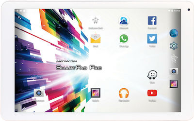 SmartPad 10.1 Pro 10.1" Таблет с WiFi (2ГБ/32ГБ) Бял