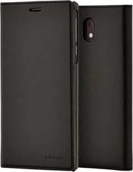 Nokia Basic Slim Flip Cover Μαύρη (Nokia 2)