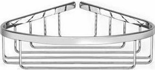Sanco Shower Baskets A3-008 Metallic Sponge Holder Wall Mounted Silver