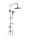 Tema Rain Tondo Adjustable Shower Column without Mixer 85-115cm Silver