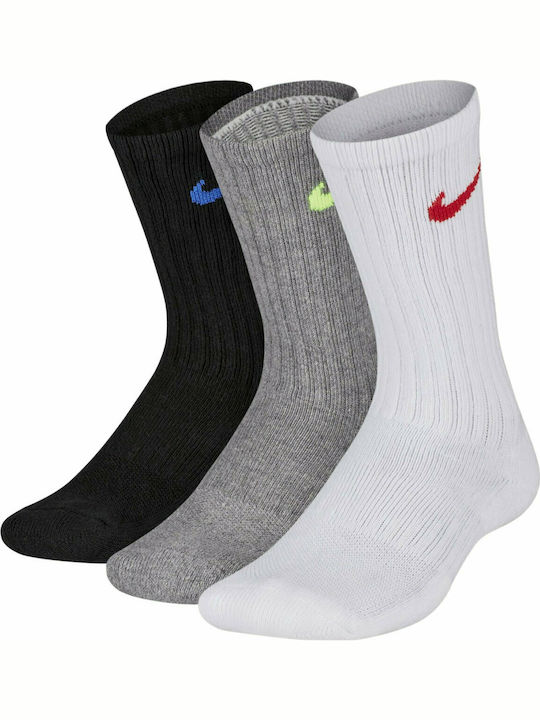 Nike Αθλητικές Παιδικές Κάλτσες Μακριές για Αγόρι Πολύχρωμες 3 Ζευγάρια