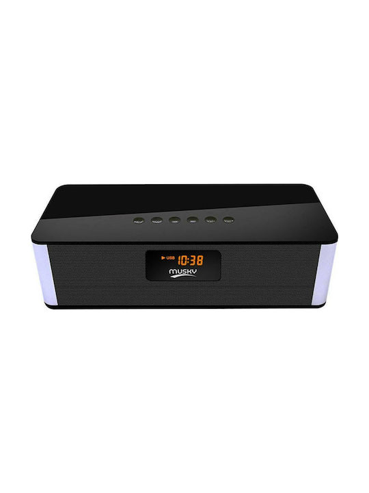 Musky DY21L Tabletop Digital Clock with Alarm & Radio