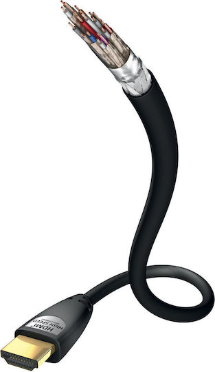 Inakustik HDMI 2.0 Premium High Speed 4K 60Hz HDR Cable HDMI Male - HDMI Male Length 7.5m Black