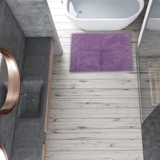 Das Home Πατάκι Μπάνιου Βαμβακερό 531 420760800531 Λιλά 60x80εκ.