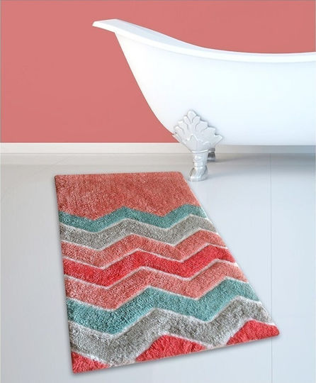San Lorentzo Πατάκι Μπάνιου Βαμβακερό Zic Zac 1905 CORALE Coral 50x80εκ.