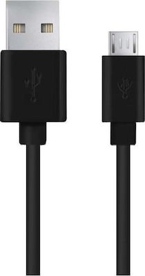 Esperanza Regular USB 2.0 to micro USB Cable Μαύρο 1m (EB143)