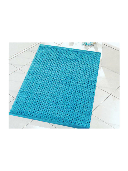 San Lorentzo Πατάκι Μπάνιου Chenille Turquoise ...