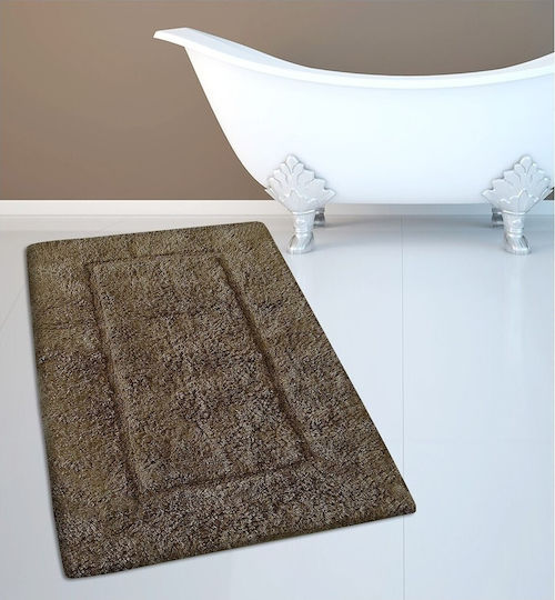 San Lorentzo Badematte Baumwolle Border 1006 Braun 50x80cm