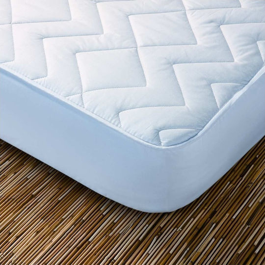 La Luna Protective Cover Single with Skirt All Cotton White 100x200+28cm