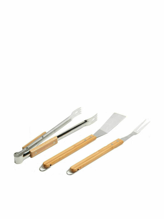 Somagic Set de 3 unelte BBQ cu Spatula, Furculiță și Pensete