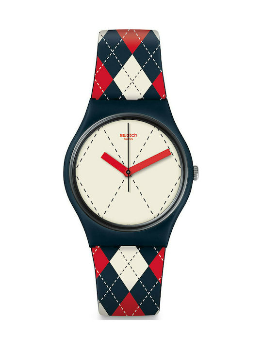 Swatch Socquette Часовник Батерия с Каучукова Каишка