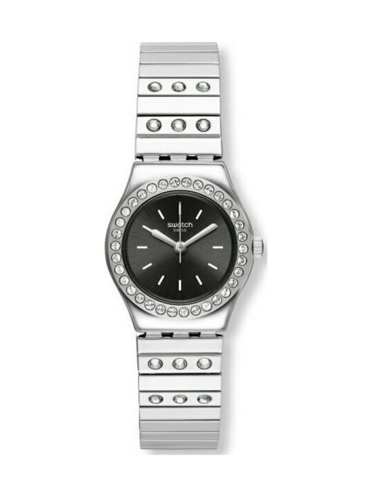 Swatch Tan Li Uhr mit Silber Metallarmband