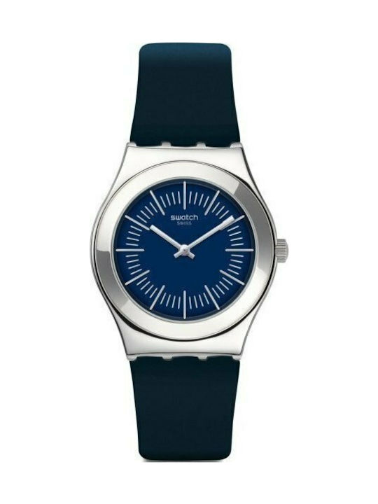 Swatch Palissade Uhr mit Blau Kautschukarmband