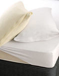 Rythmos Super-Double Terry Mattress Cover Set with Pillowcases Fitted White 160x200cm