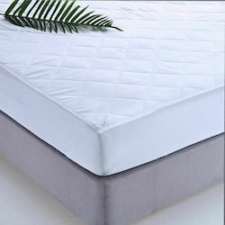 SB Home Single Quilted Mattress Cover Fitted White 01.02559 100x200cm