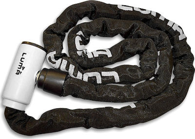 Luma Enduro 8 Chain 150 150cm Motorcycle Anti-Theft Chain with Lock in Black