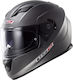 LS2 FF320 Stream Evo Solid Full Face Helmet with Sun Visor ECE 22.05 1550gr Matt Titanium 16658