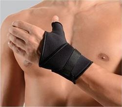 Real Care Περικάρπιο με Αντίχειρα & Δέσιμο Μαύρο