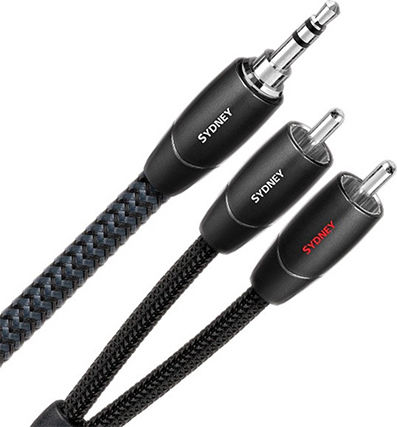 Audioquest Audio Cable 3.5mm Male - RCA Male Black 0.6m Sydney