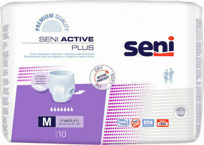 Seni Active Plus Πάνες Βρακάκι Ακράτειας Medium 10τμχ