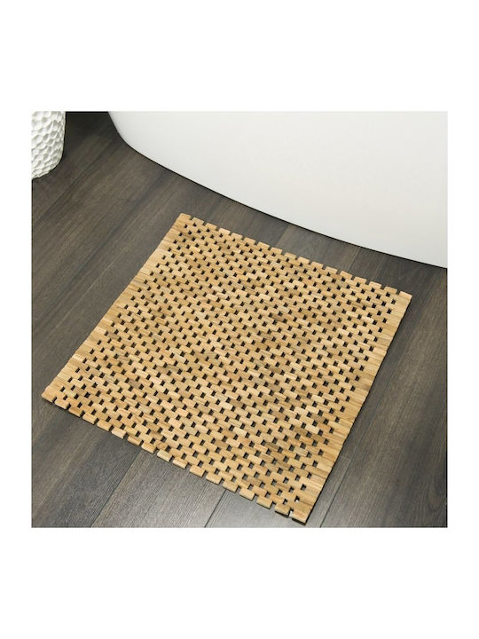 Sealskin Bath Mat Wooden Square Woodblock 29332...