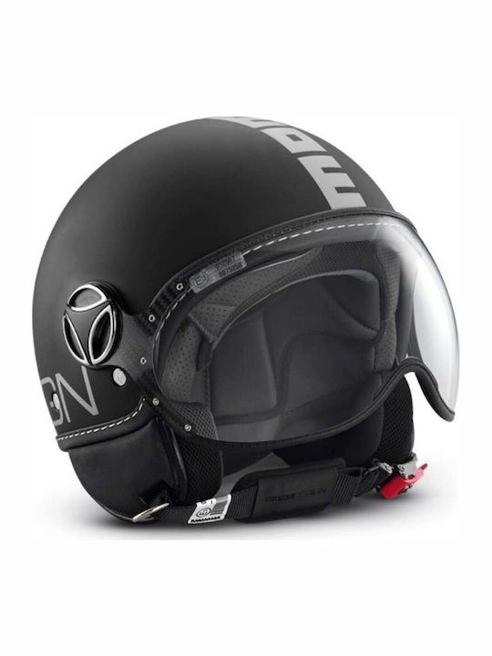 MomoDesign FGTR Classic Matt Black - Silver Motorradhelm Jet