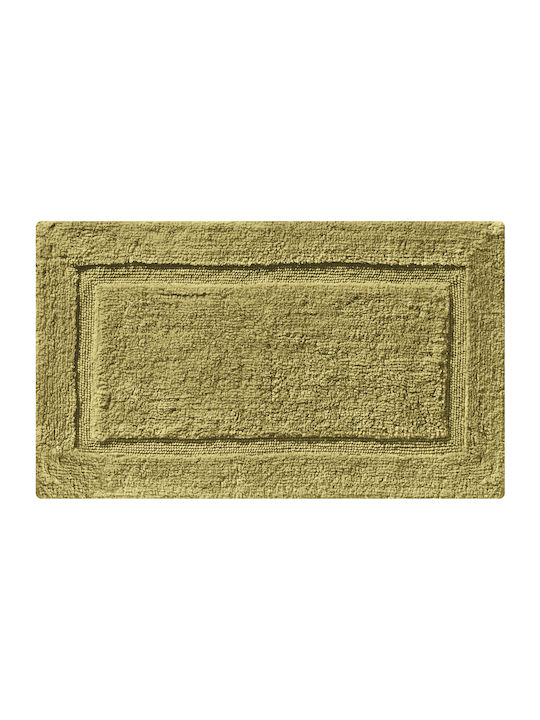 Joy Bath Non-Slip Bath Mat Cotton Border Green ...