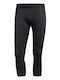 Adidas Alphaskin Sport 3/4 Herren Sportleggings Kompression Capri Schwarz