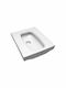 Serel Squat Toilet with Floor Trap White