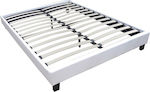 Bed Base Single White 90x200x29cm