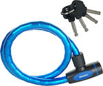 Master Lock 8228EURDPRO 822800112 Bicycle Cable Lock with Key Blue