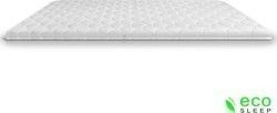 Eco Sleep Twin XL Memory Foam Mattress Topper Memory Καπιτονέ with Removable Cover 160x200x4cm