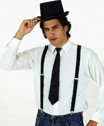 Carnival Suspenders Black 6pcs