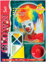 Carnival Face Painting Κλόουν Multicolour 5pcs