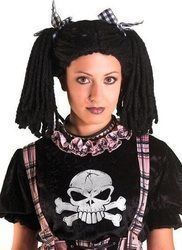 Carnival Wig with Braids Brunette