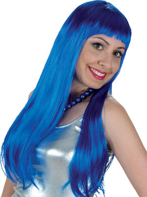 Carnival Wig Straight Blue Lola