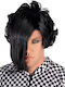 Carnival Wig Straight Black Emo Ανδρική