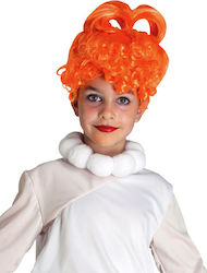 Carnival Wig Curly Orange Πρωτόγονης