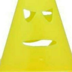 FREESTYLE slalom cones 20 pieces yellow