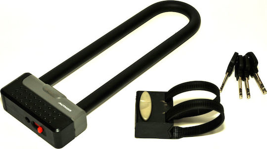 Author U-lock AUL Cliff SM Bicycle Pedal Lock with Key Black